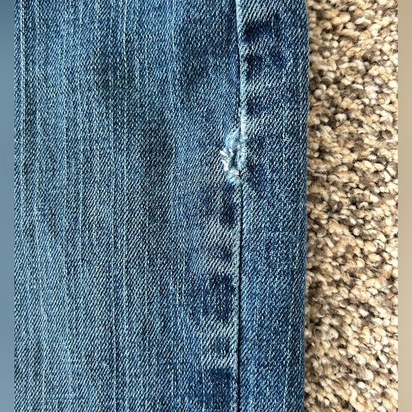 LEE RELAXED STRAIGHT LEG AT THE WAIST BLUE DENIM JEANS SIZE 12 M WOMENS - Picture 6 of 9